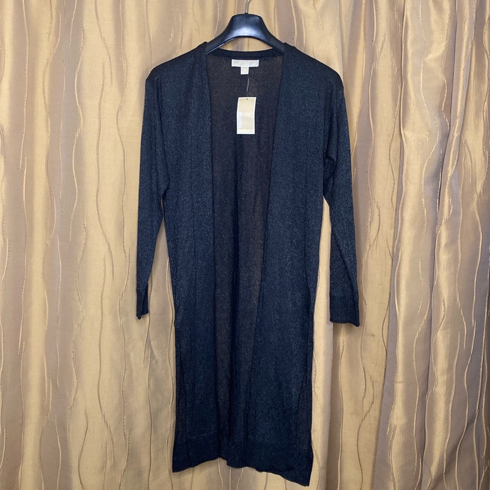 [BRAND NEW W/ TAG] Michael by Michael Kors Women's Black Long Cardigan. Size:XS